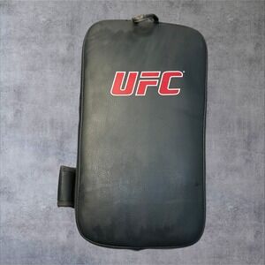 UFC MMA Muay Thai Kick Pad Gray Red Training Striking Shield Single Thai Pad